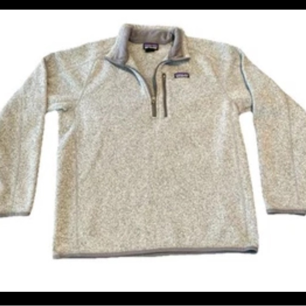 Patagonia Gray Fleece Better Sweater Men’s Large 1/4 Zip Pullover Jacket Fleece
